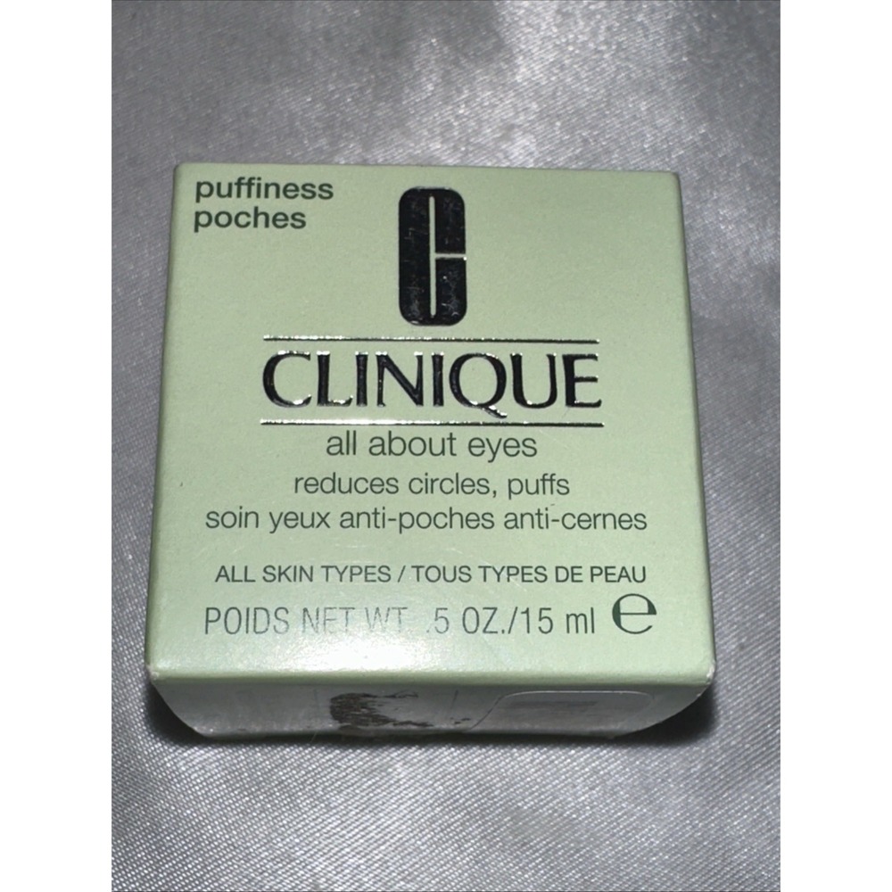 CLINIQUE All About Eyes FULL SIZE Jar (.5oz/15mL) NWB $42+ NEW C19